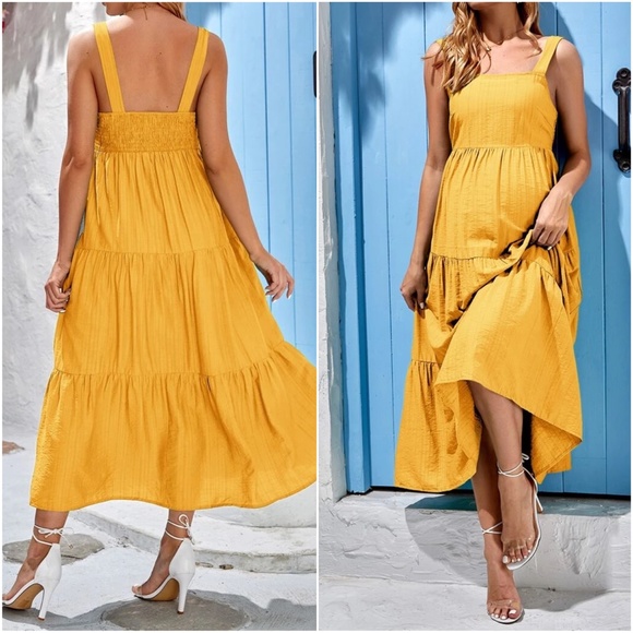 Maternity Cami Maxi Minimalist dress - Picture 8 of 8